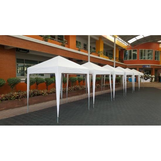 เต็นท์ทรงปิระมิดสีขาว ขนาด  2 X 2 เมตร - เต็นท์ให้เช่ารามอินทรา หนึ่งเต็นท์รามอินทรา